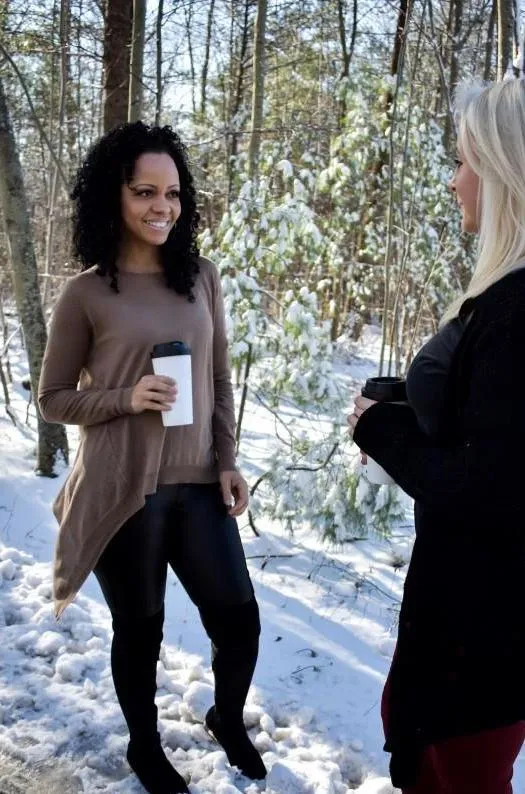 Asymmetric Hem Sweater (Mocha)