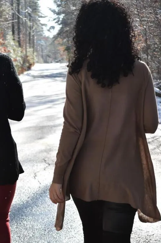 Asymmetric Hem Sweater (Mocha)