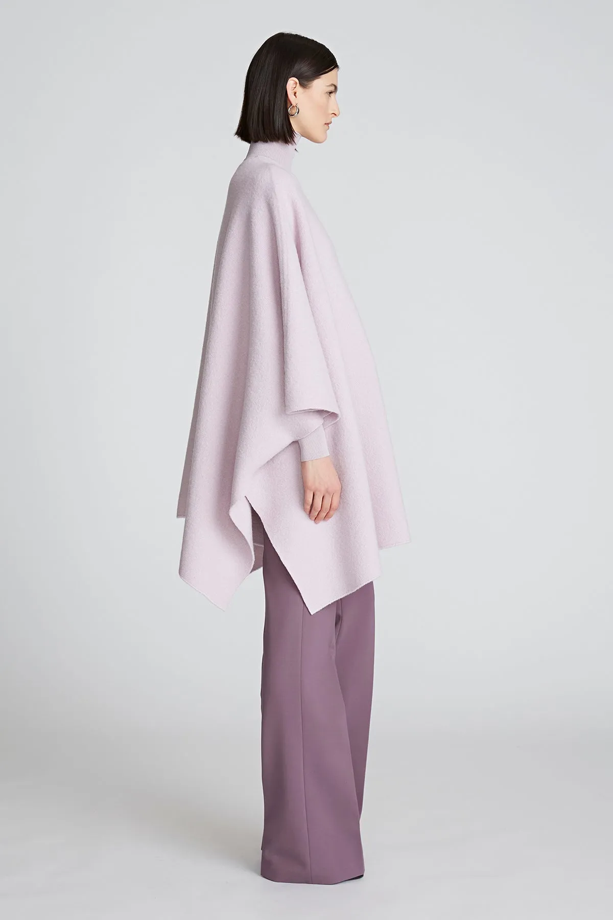 Bridget Poncho In Boiled Wool