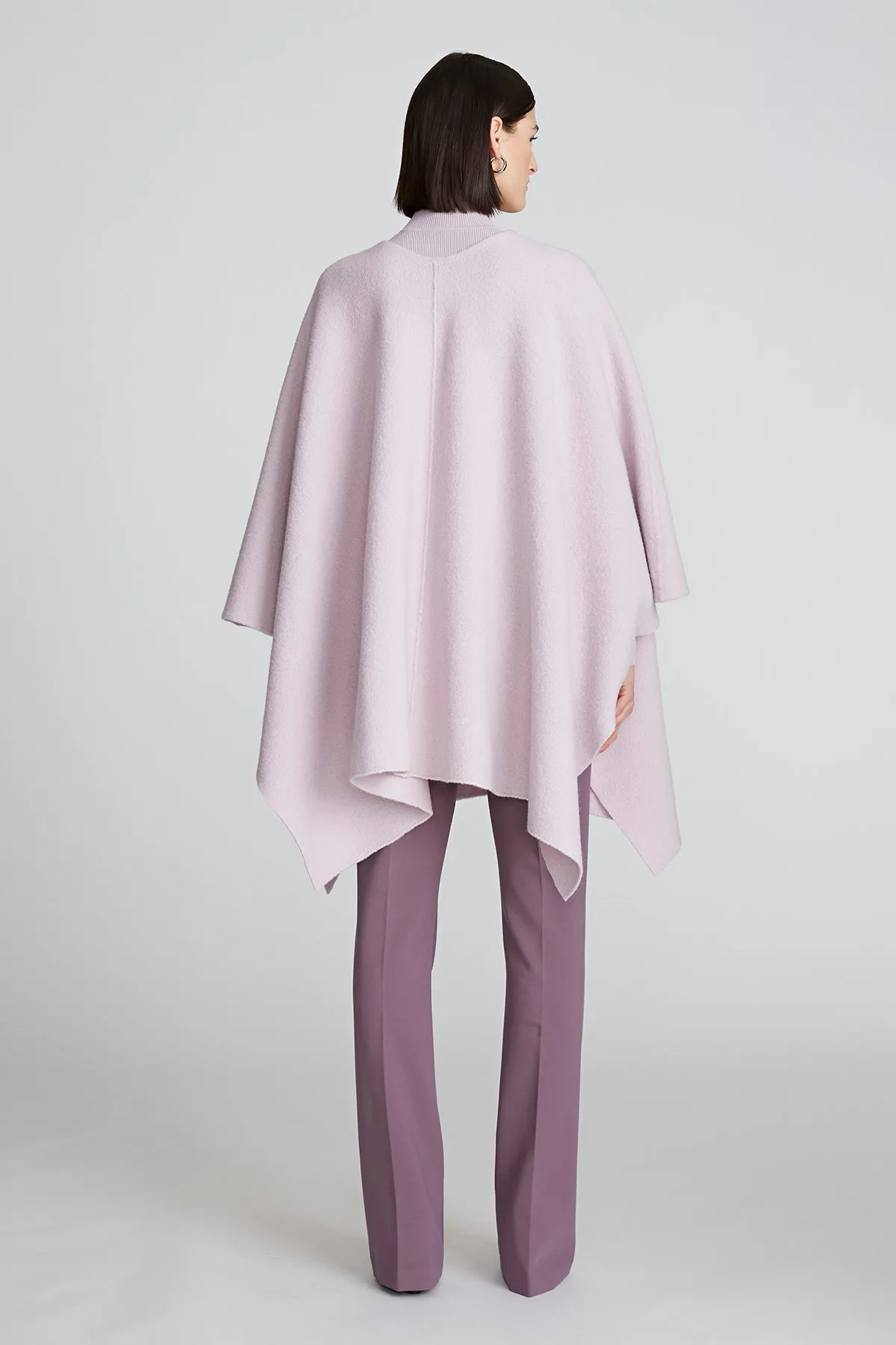 Bridget Poncho In Boiled Wool
