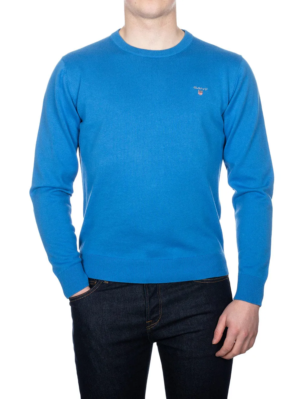 Classic Cotton C-neck Day Blue