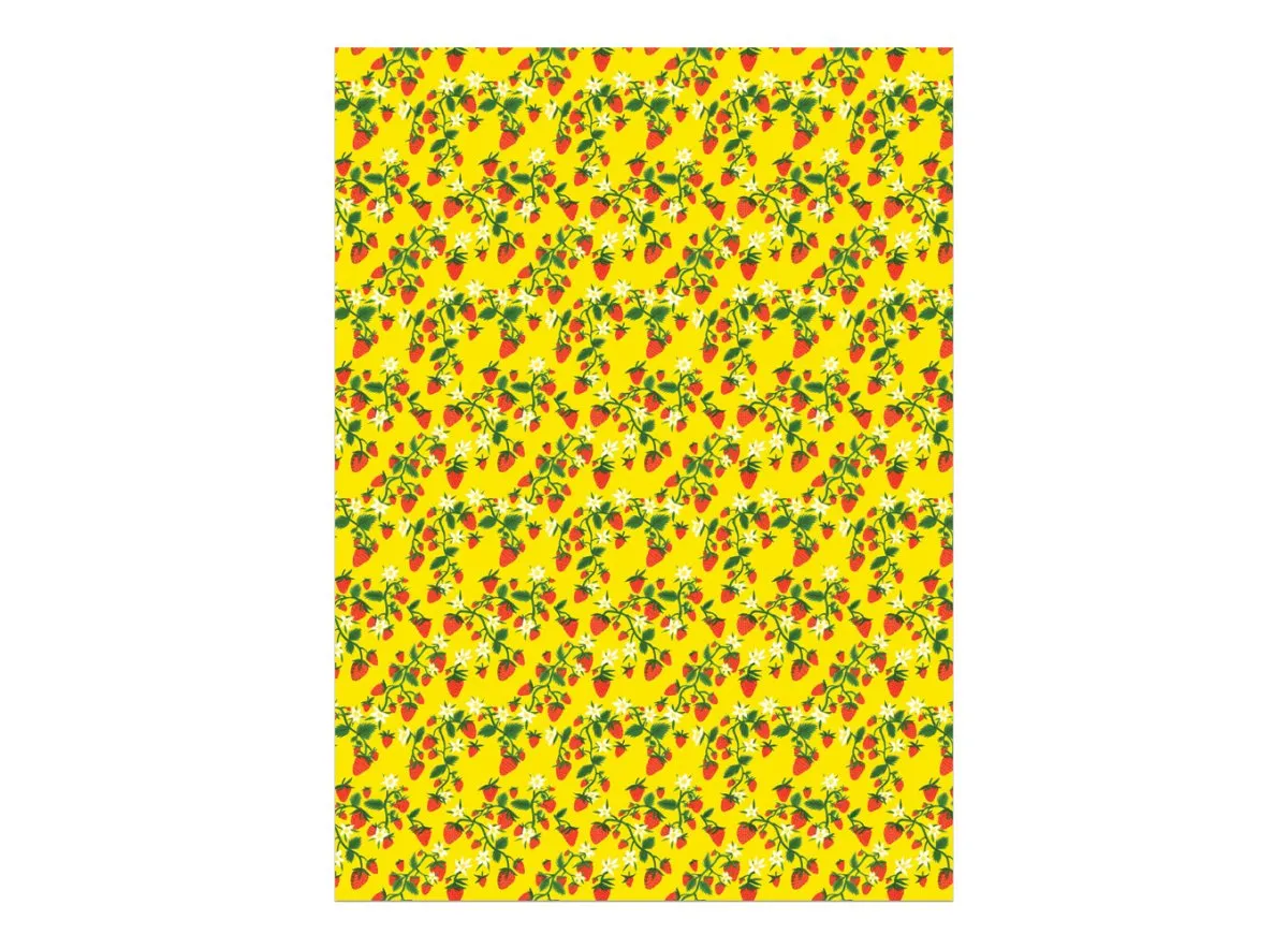 Gift Wrap: Krista Perry - Strawberry Patch (Roll of 3 Sheets)