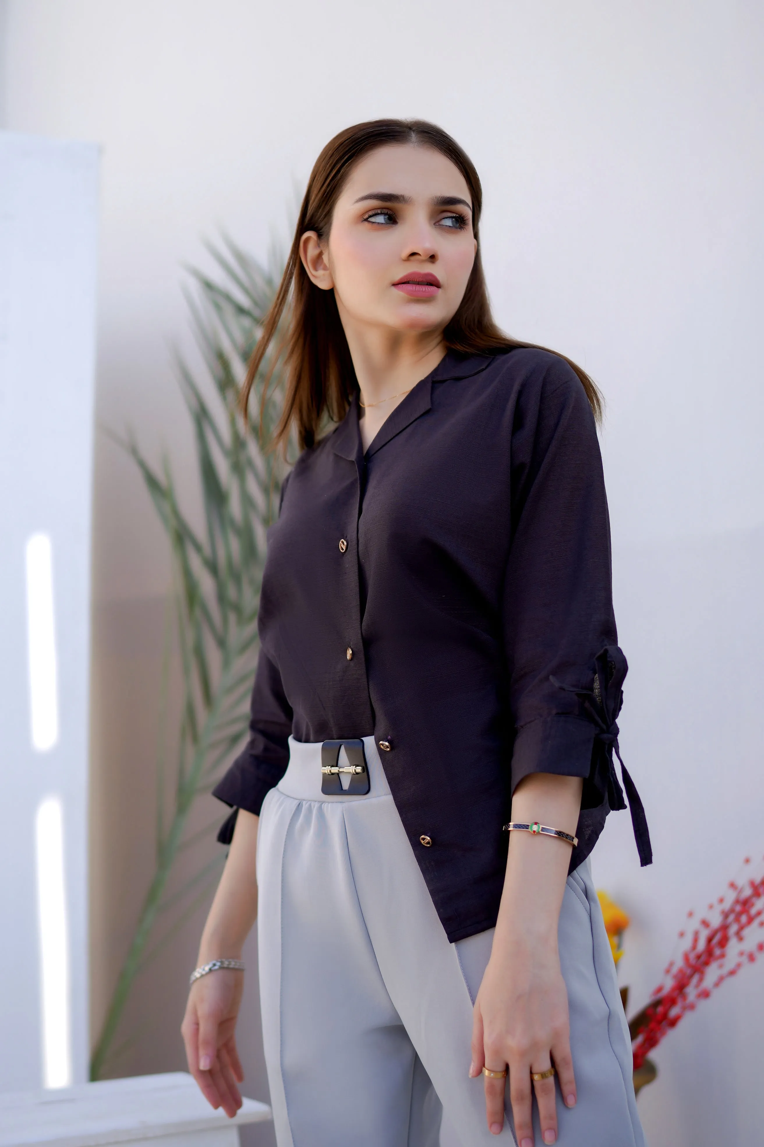 Hem Shirt-Black