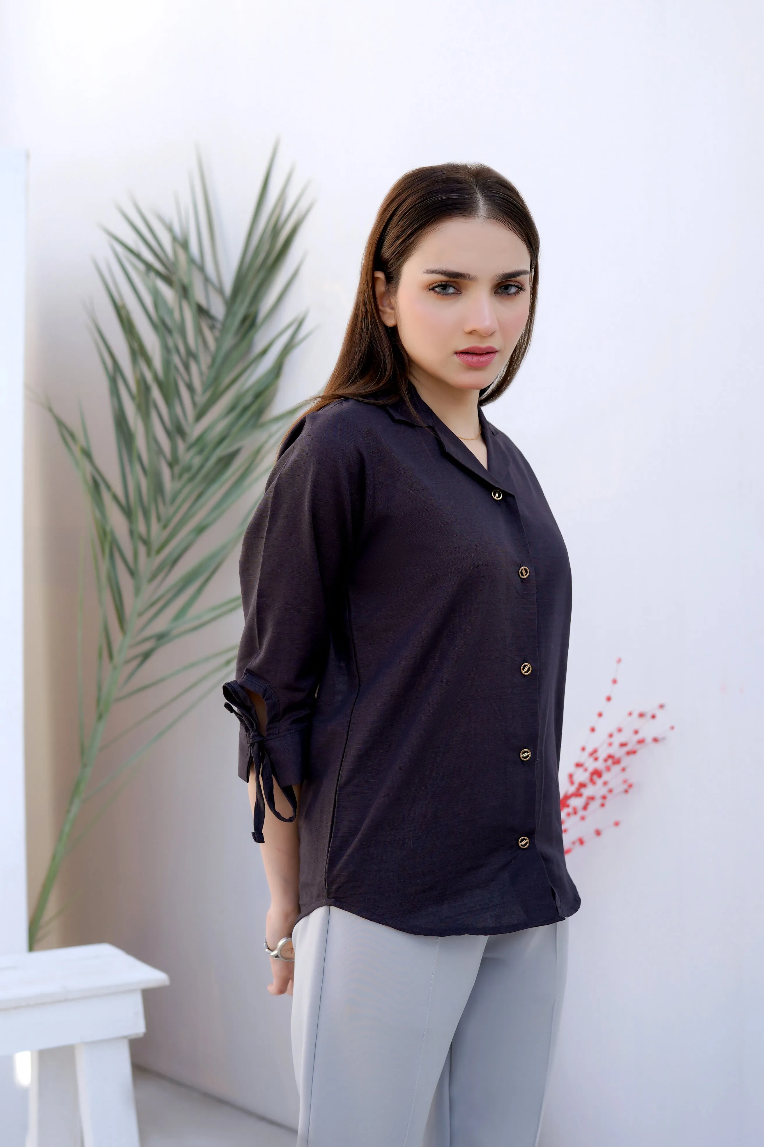 Hem Shirt-Black