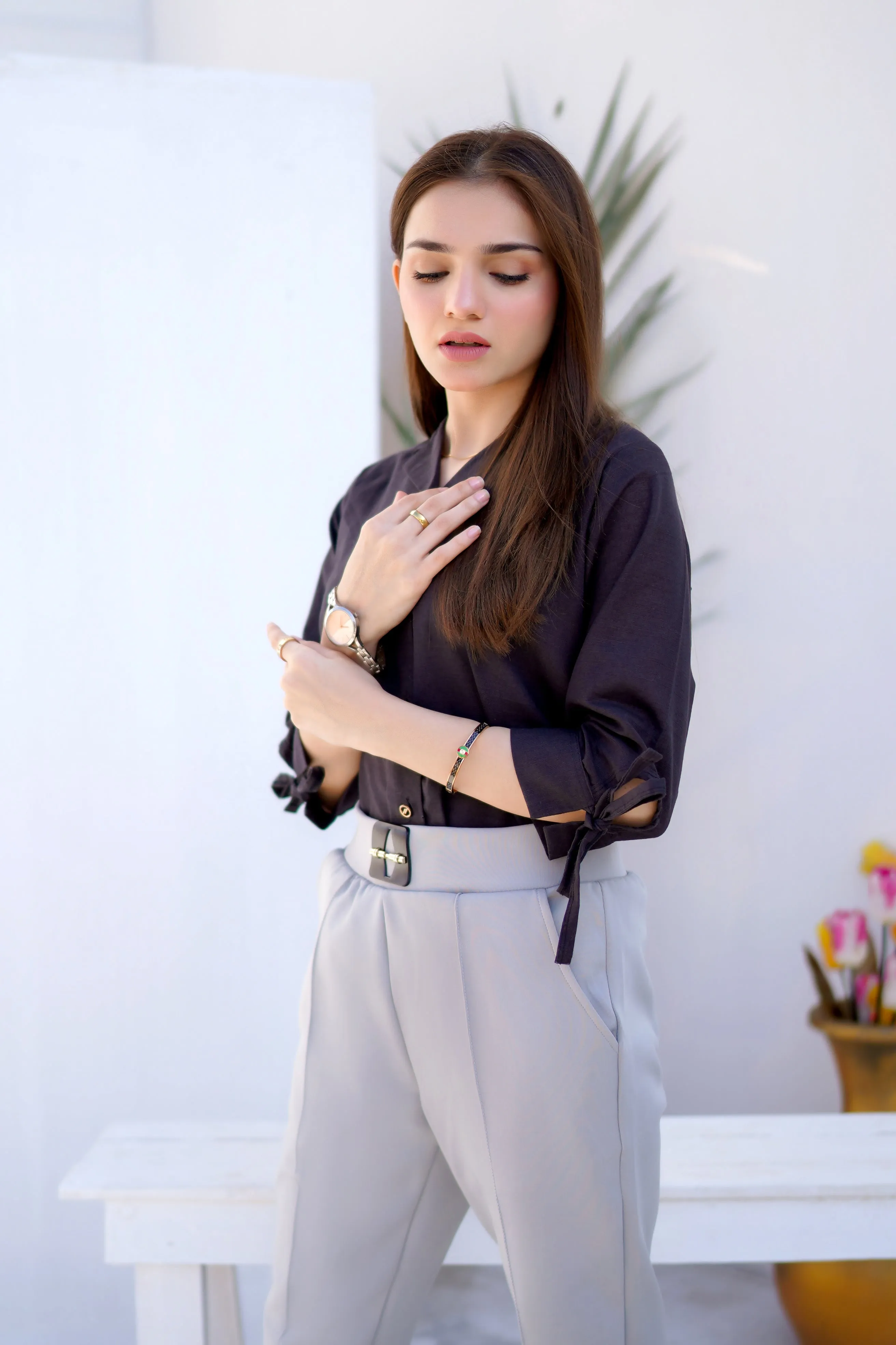 Hem Shirt-Black