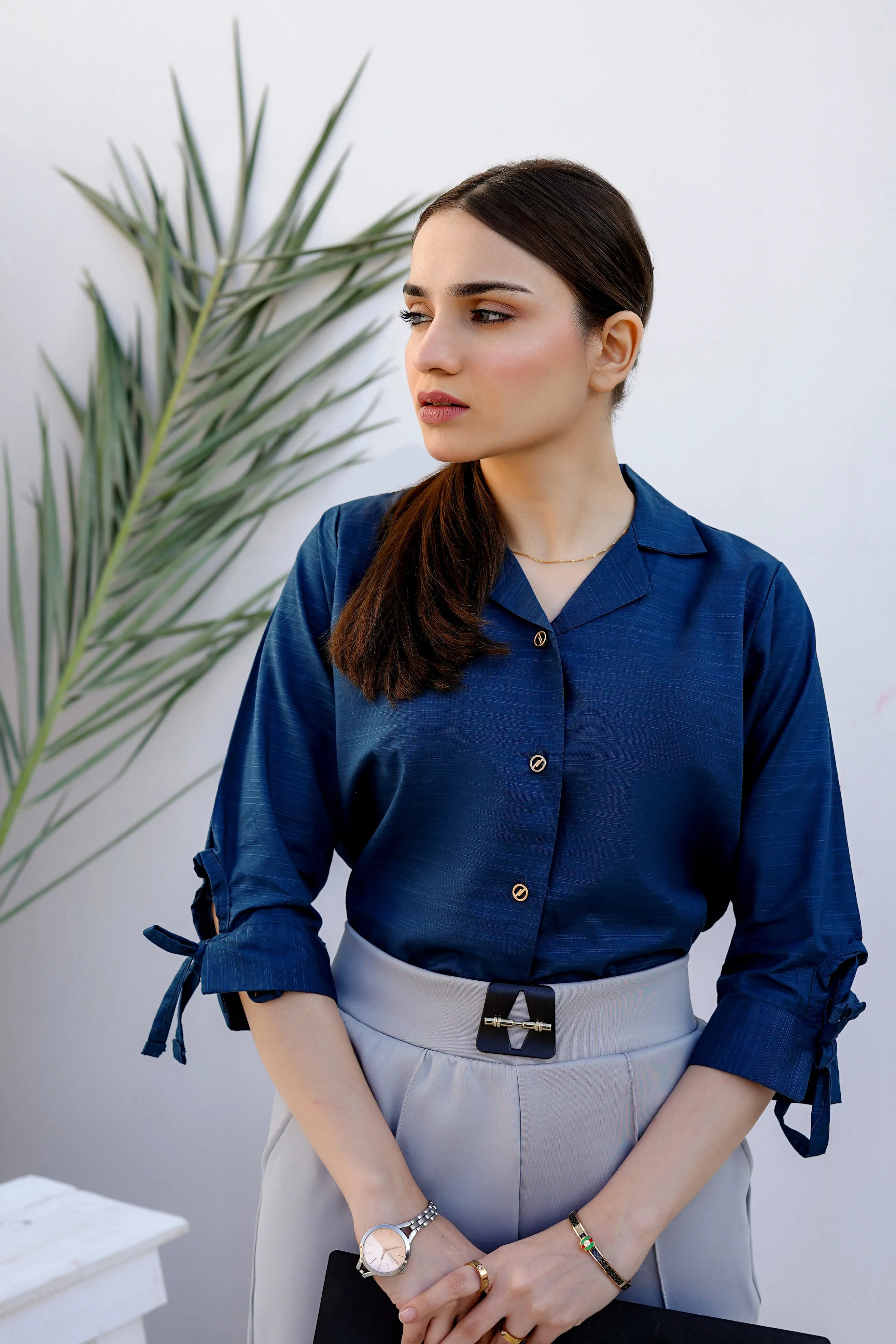 Hem Shirt-Blue