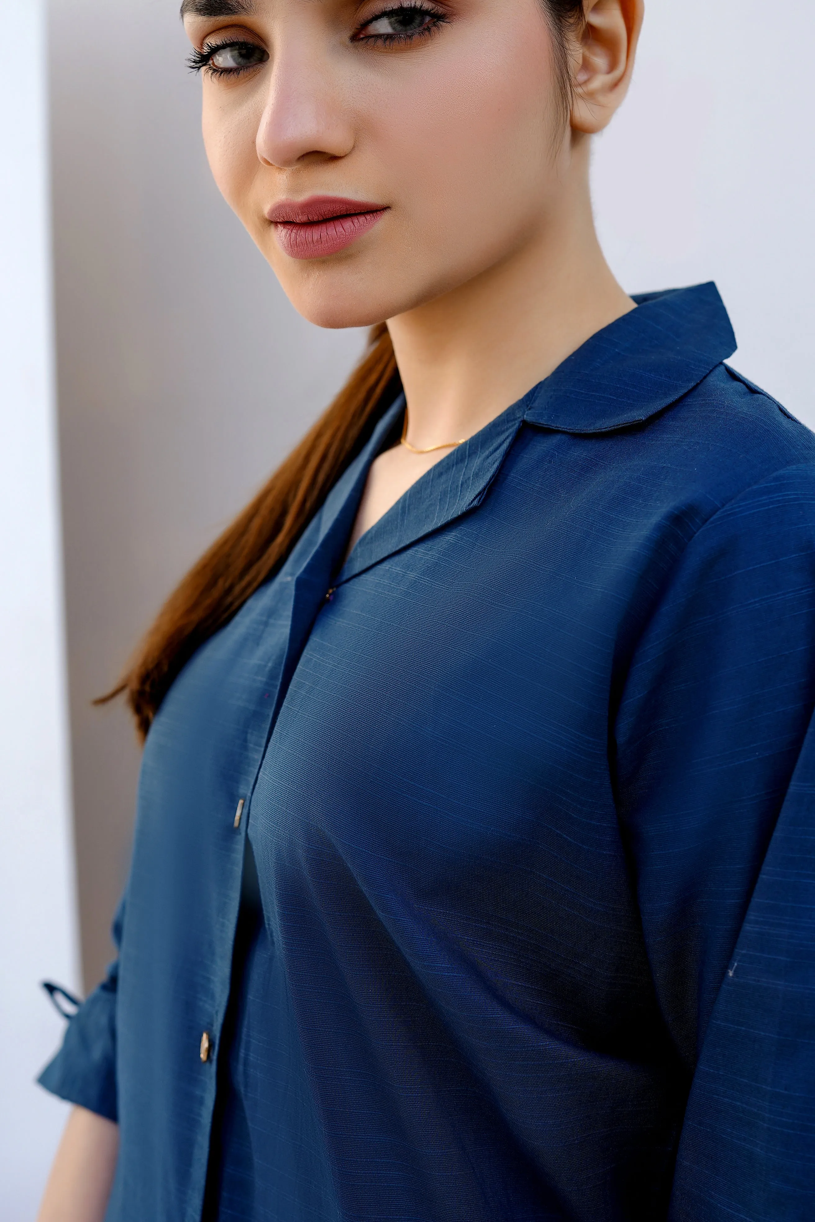Hem Shirt-Blue