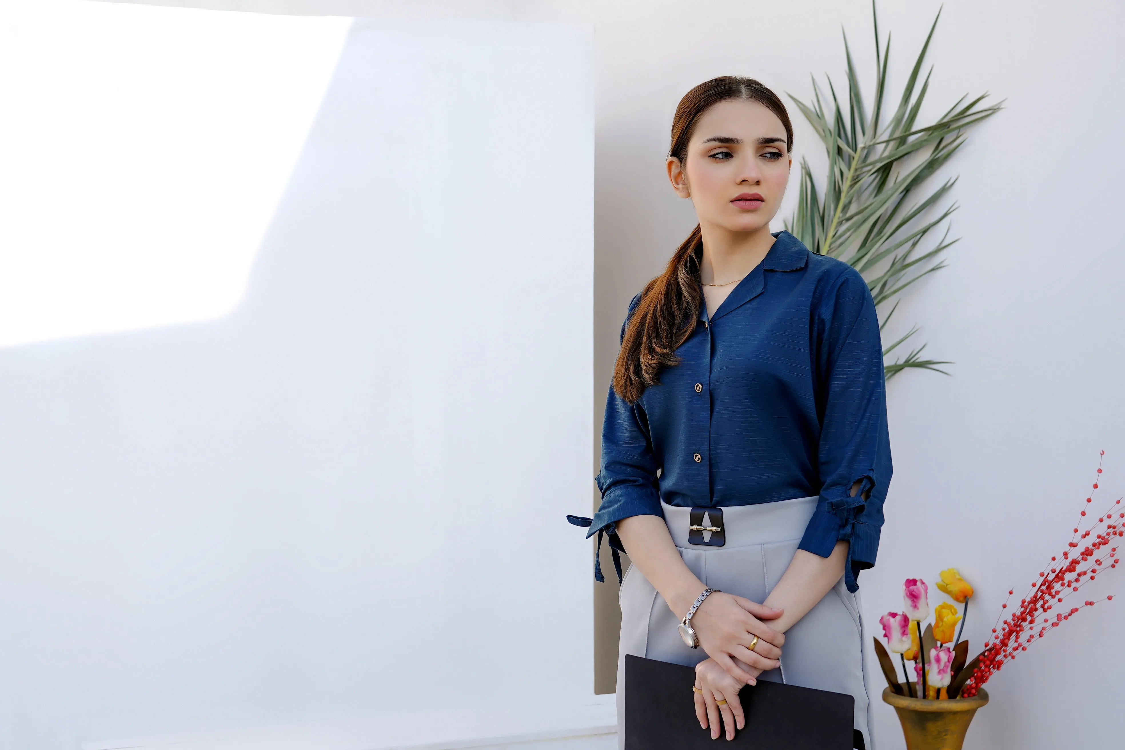 Hem Shirt-Blue