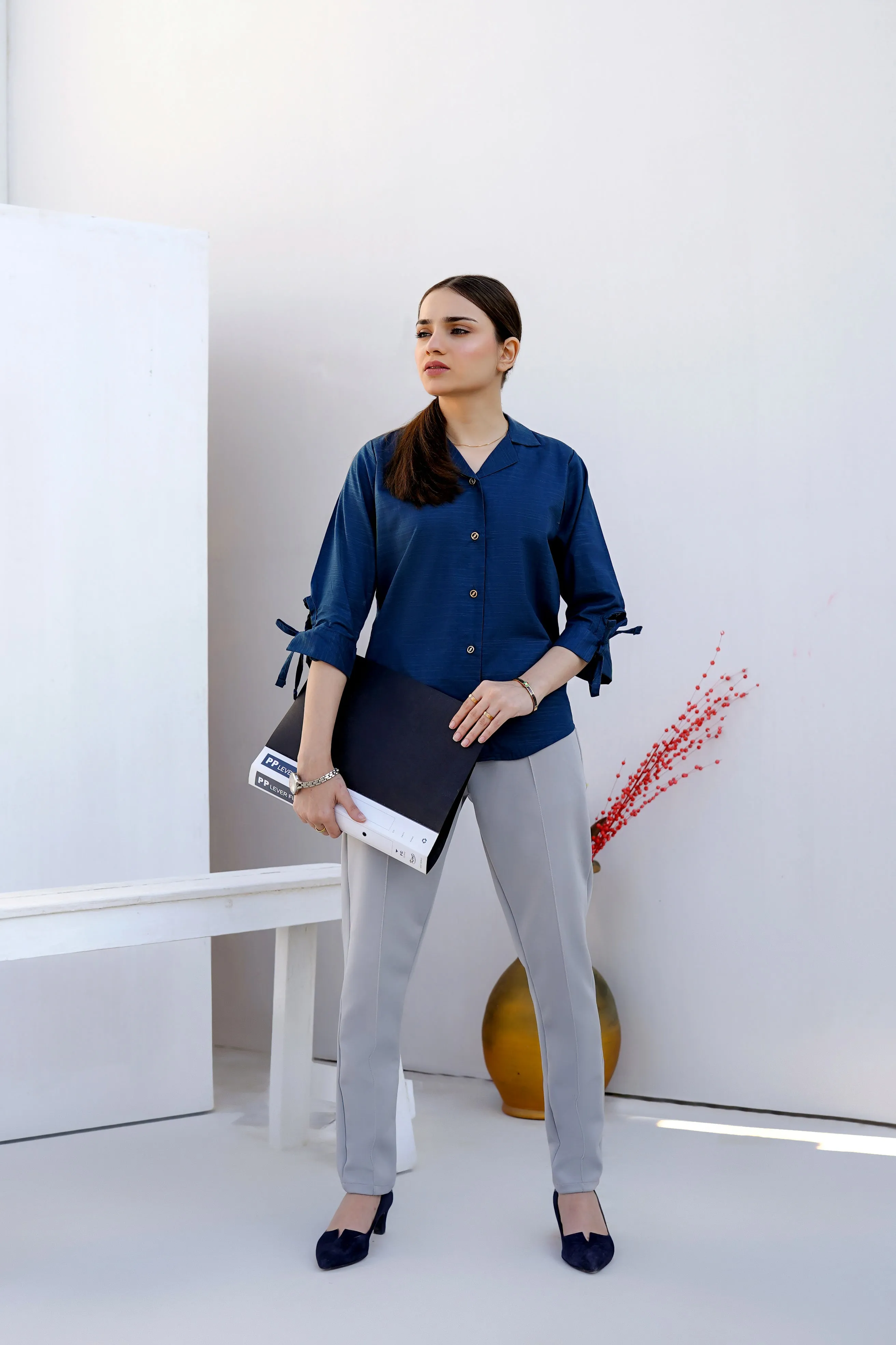 Hem Shirt-Blue