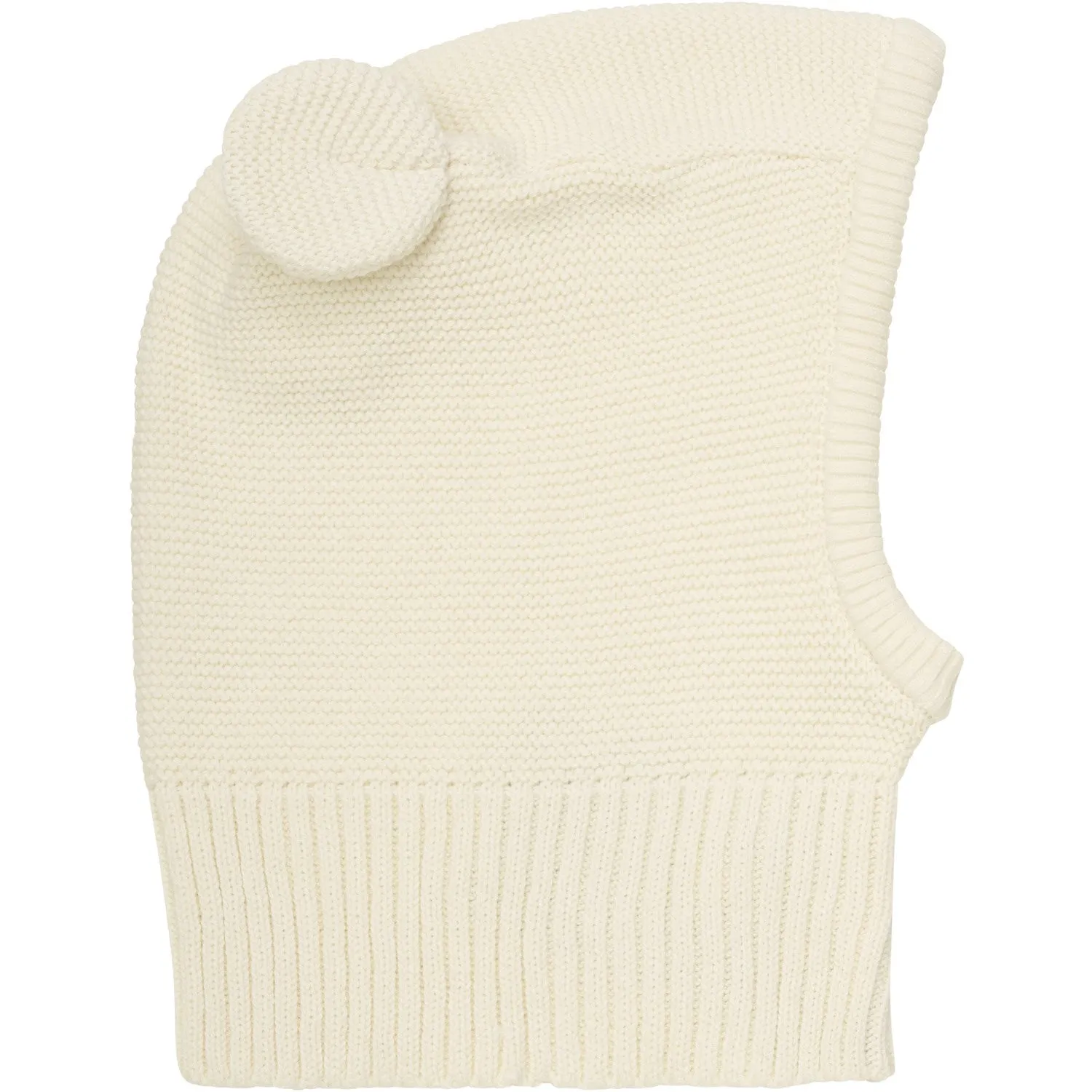 Huttelihut Antique White Balaclava Knit w. Ears