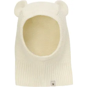 Huttelihut Antique White Balaclava Knit w. Ears
