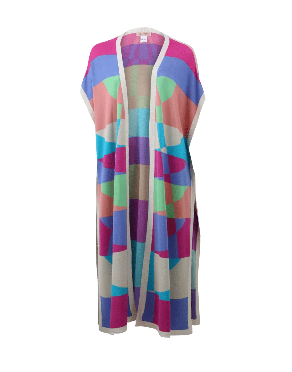 Long Knit Poncho