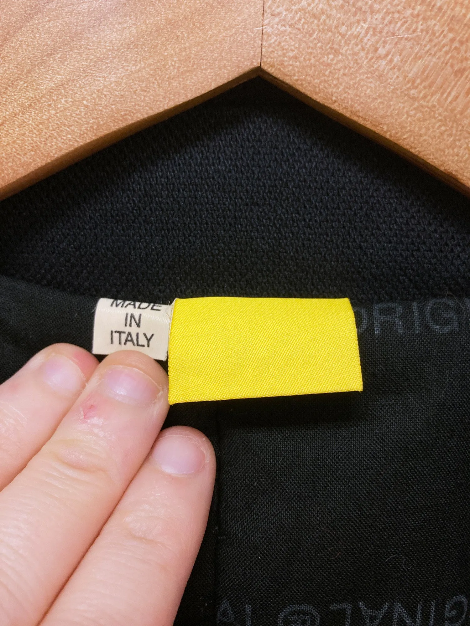 Mandarina Duck black quilted canvas covered placket zip coat - UK size 12