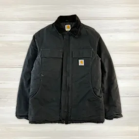 Men's Black Carhartt Coat Size 38 (Medium)