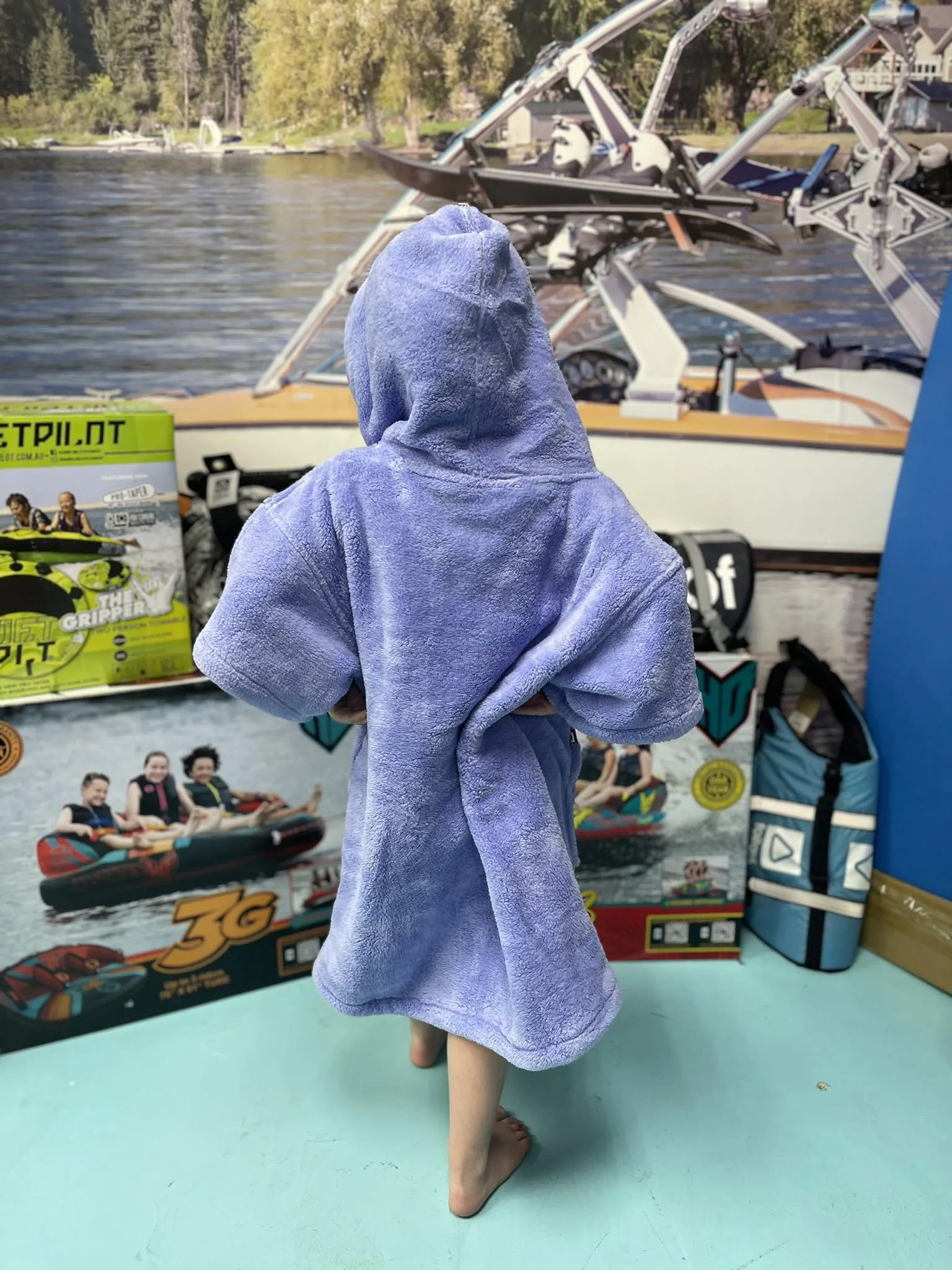 MYSTIC Poncho Teddy Kids | Pastel Lilac
