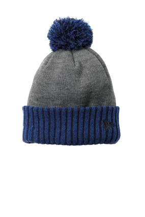 New Era Colorblock Cuffed Branded Beanies, Royal/ Heather Grey