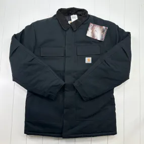 NWT Carhartt C03 BLK Quilted Nylon Lined Duck Arctic Coat 42 Tall (Large Tall)