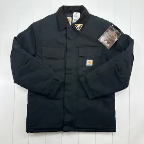 NWT Vintage Carhartt C03 BLK Quilted Nylon Lined Duck Arctic Coat 40 (Medium)