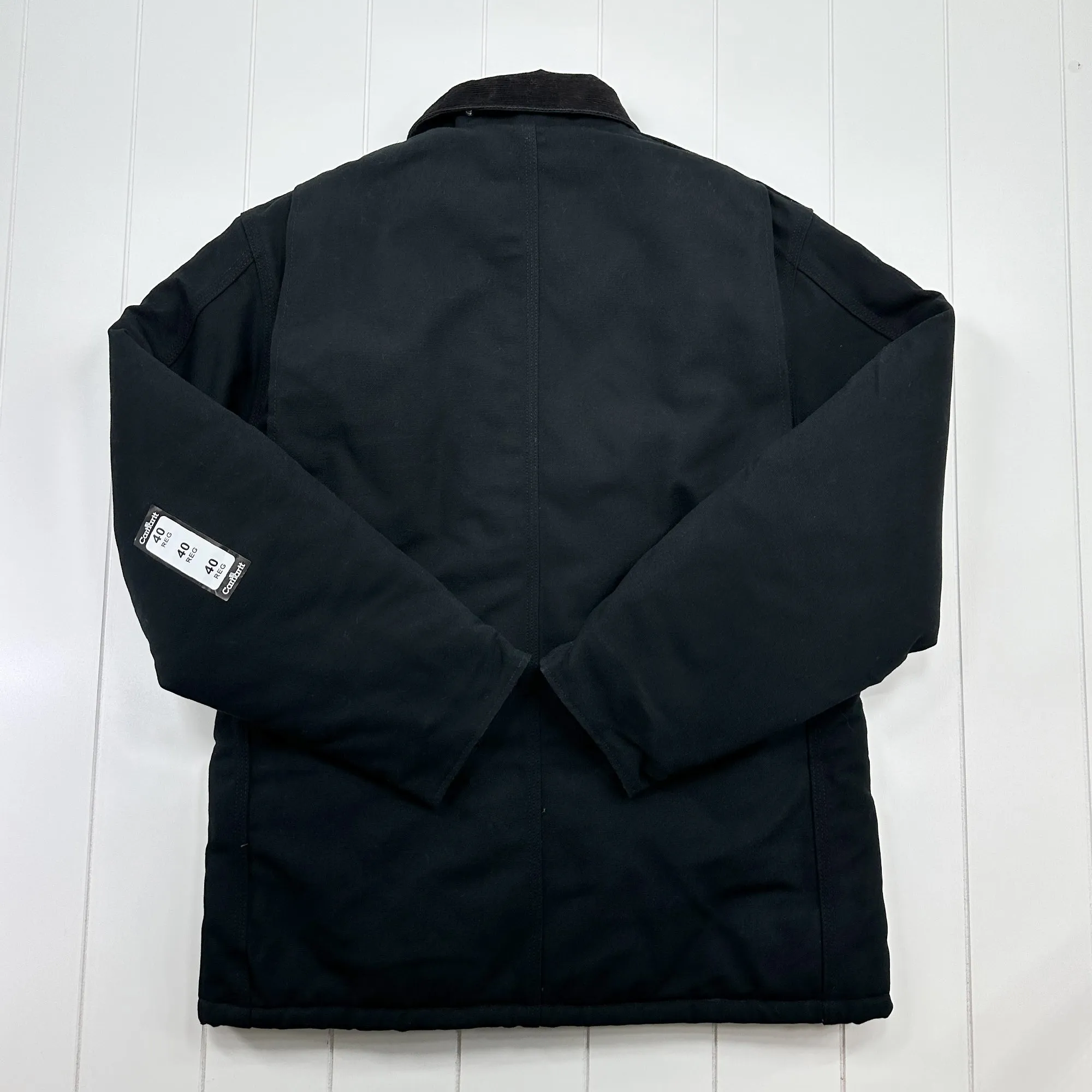 NWT Vintage Carhartt C03 BLK Quilted Nylon Lined Duck Arctic Coat 40 (Medium)
