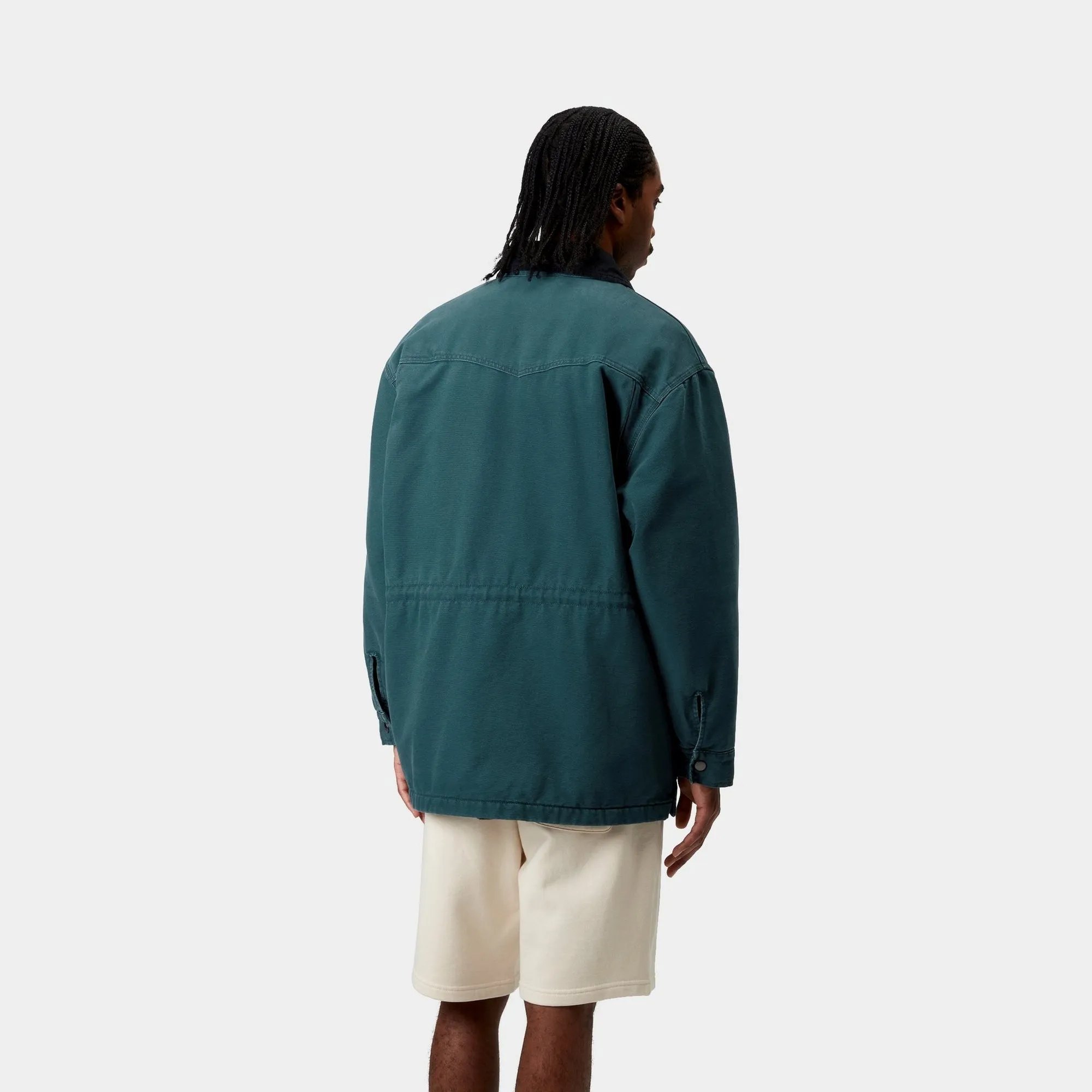 OG Santa Fe Coat | Deep Lagoon / Black (stone canvas)