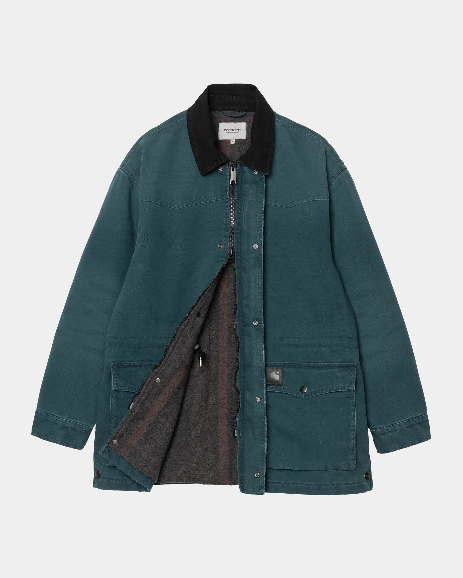 OG Santa Fe Coat | Deep Lagoon / Black (stone canvas)