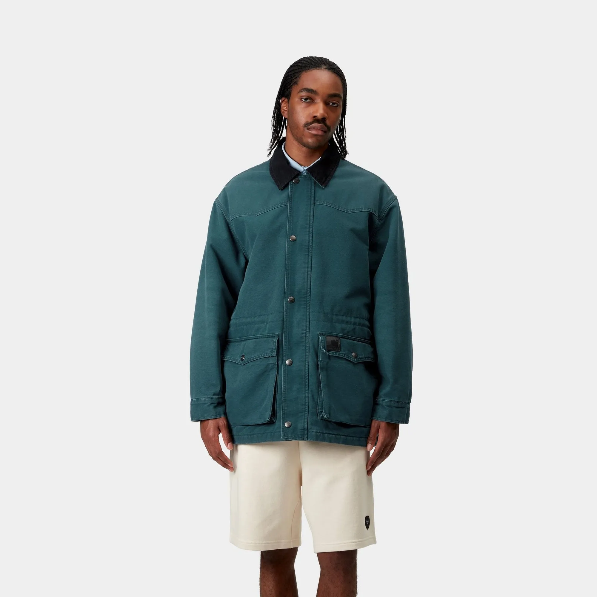 OG Santa Fe Coat | Deep Lagoon / Black (stone canvas)