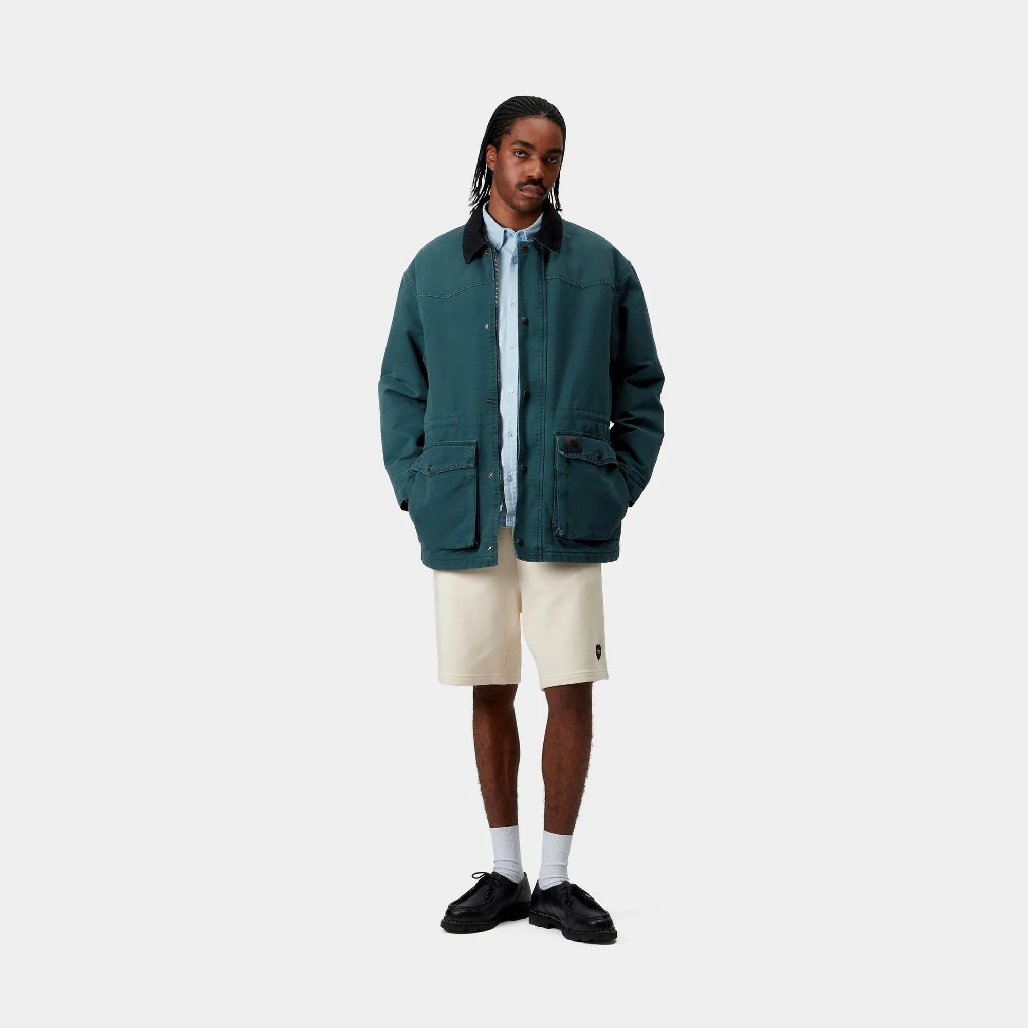 OG Santa Fe Coat | Deep Lagoon / Black (stone canvas)