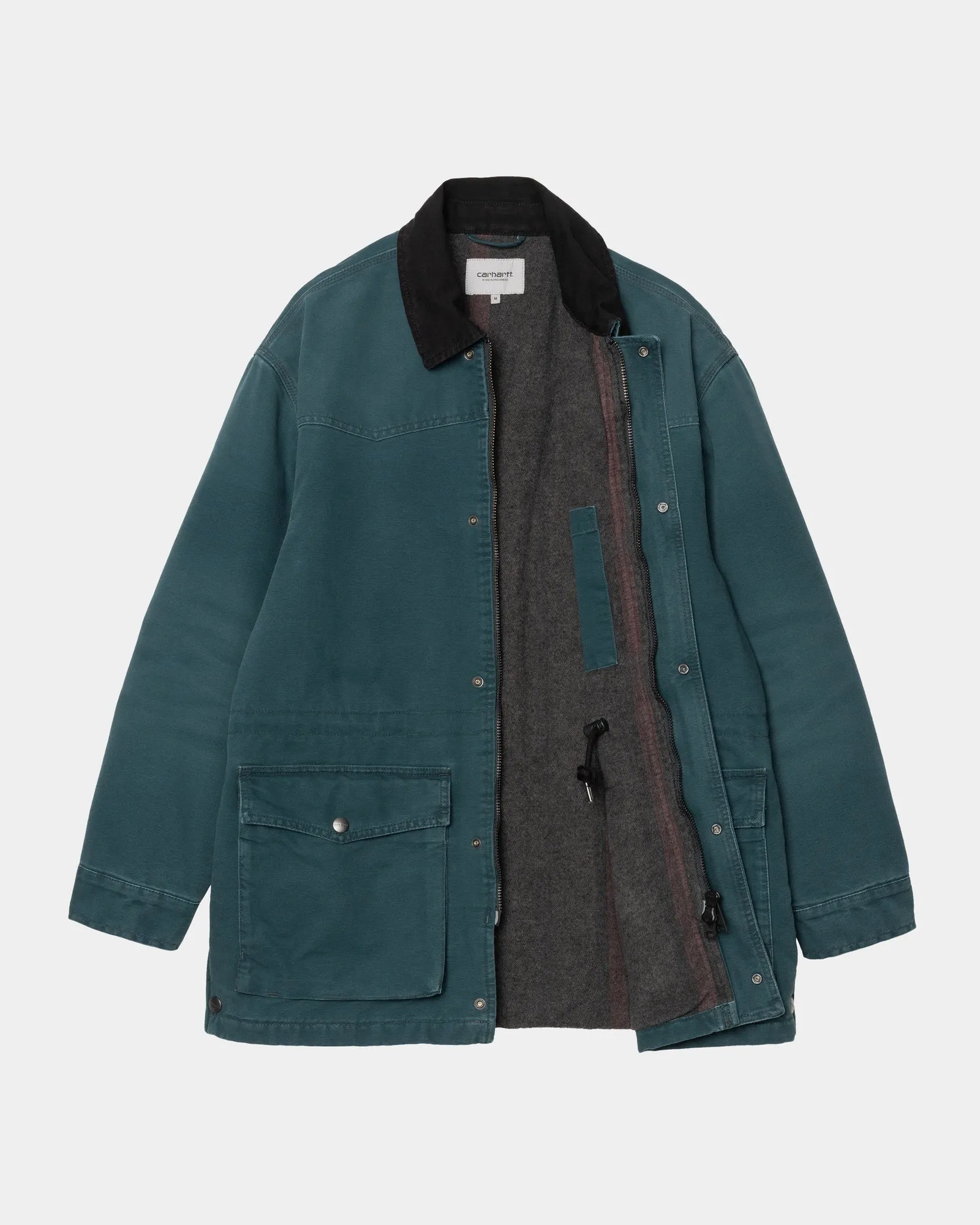 OG Santa Fe Coat | Deep Lagoon / Black (stone canvas)
