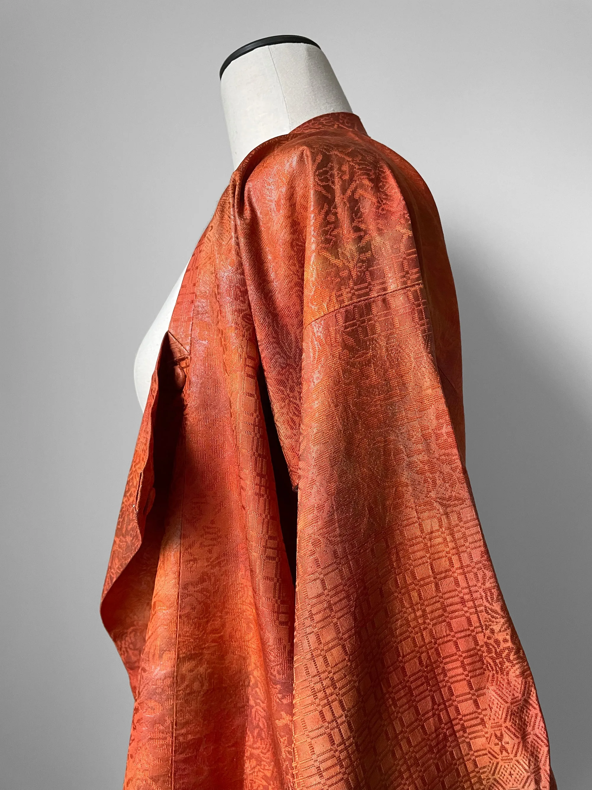 Orange Double Breasted Haori Jacket