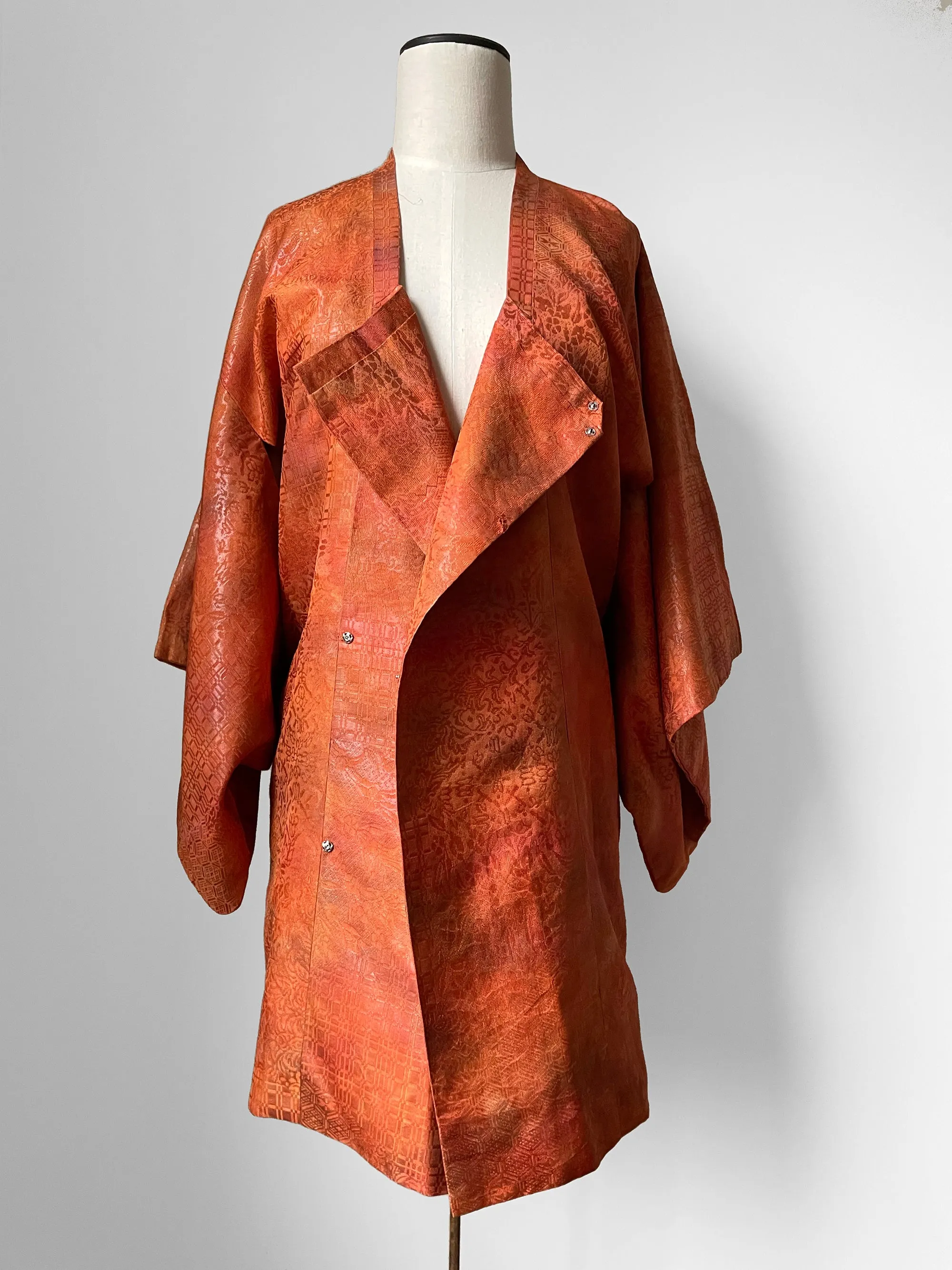 Orange Double Breasted Haori Jacket