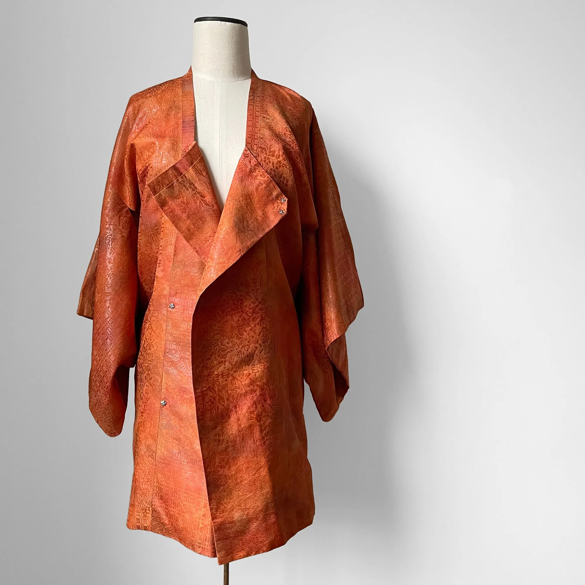 Orange Double Breasted Haori Jacket
