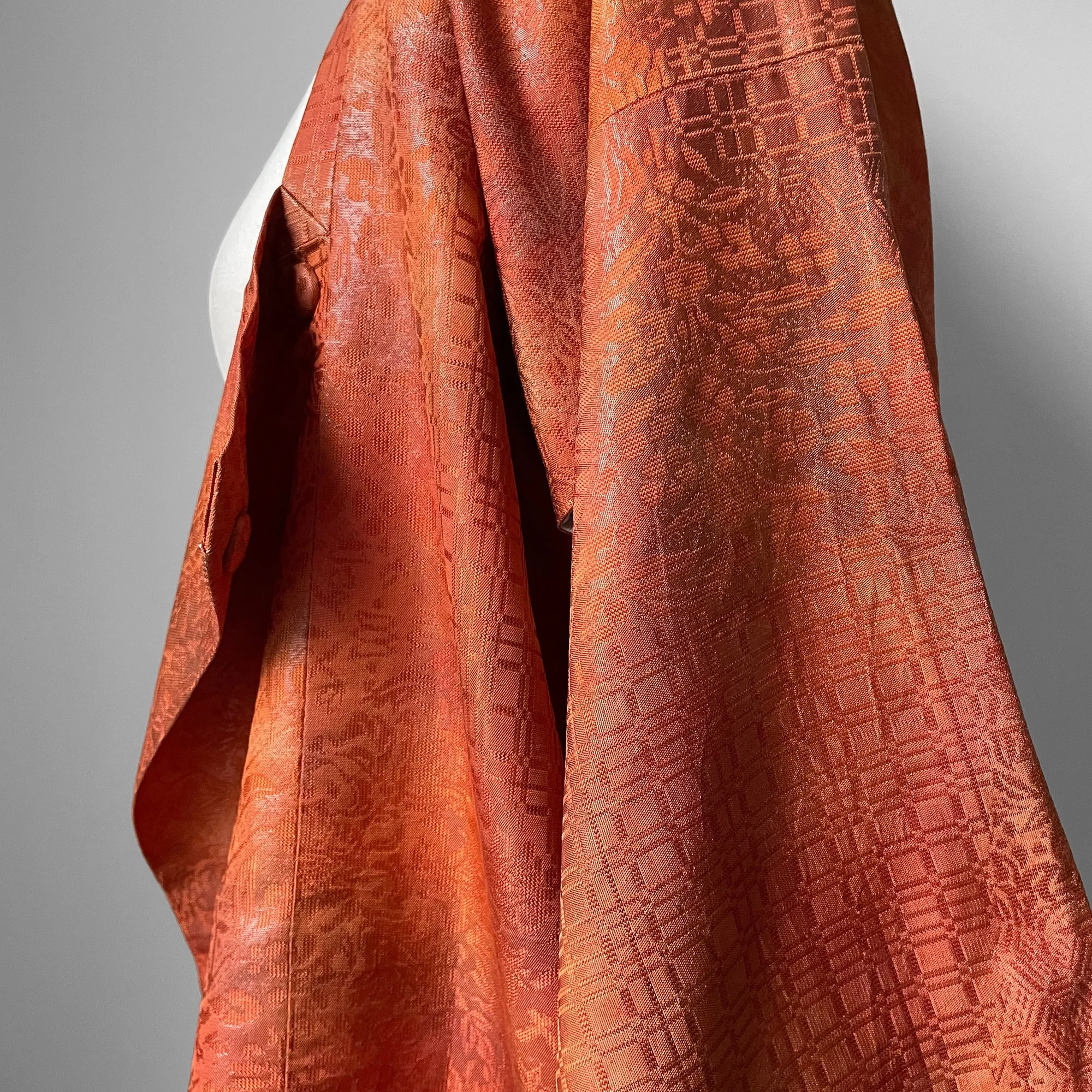 Orange Double Breasted Haori Jacket