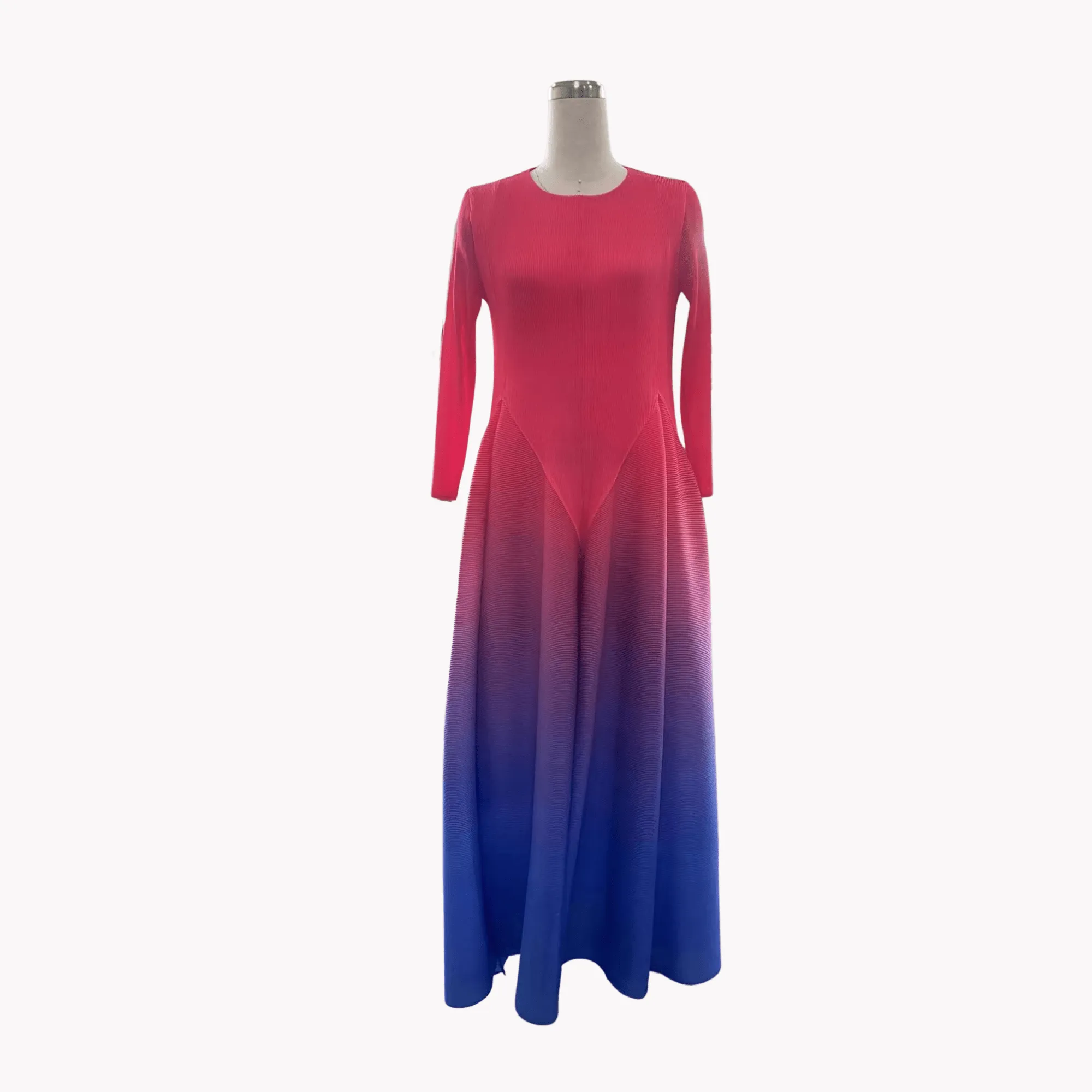 Pre Order:  Pleated Gradient Dress