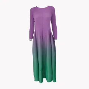 Pre Order:  Pleated Gradient Dress