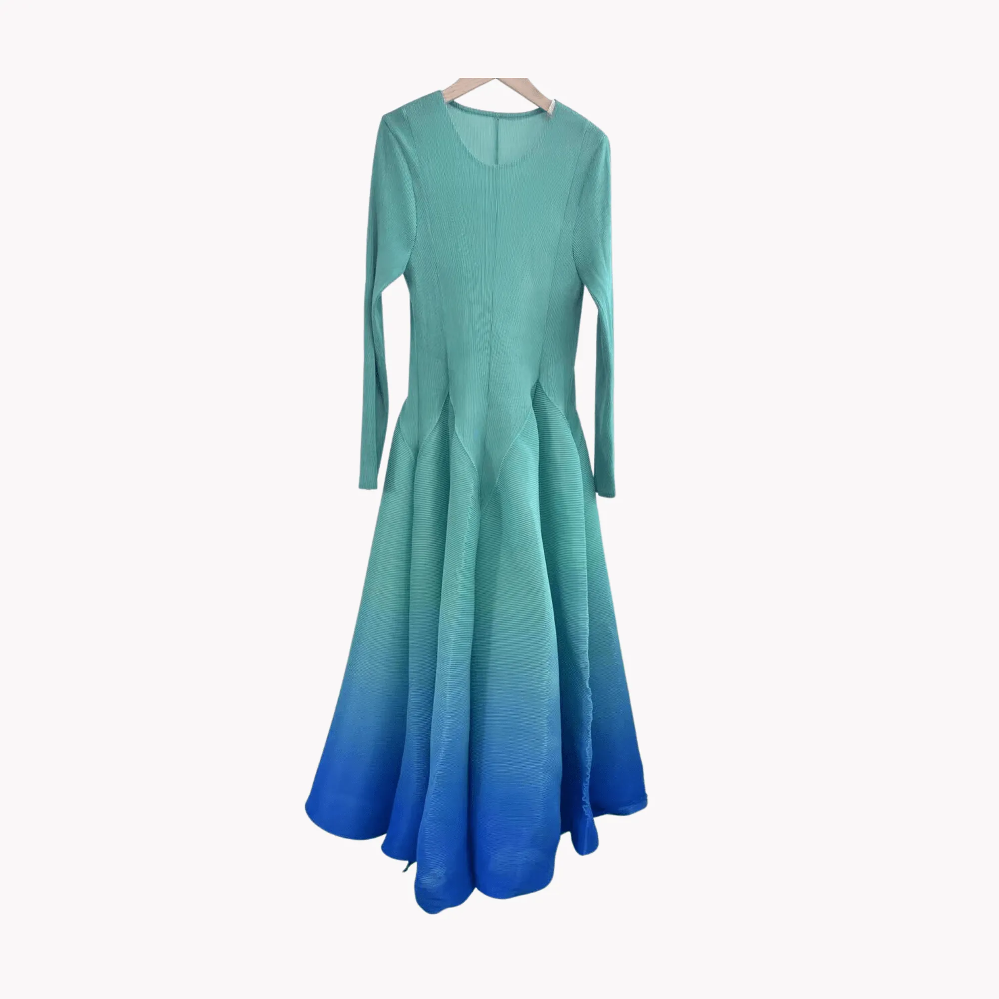 Pre Order:  Pleated Gradient Dress