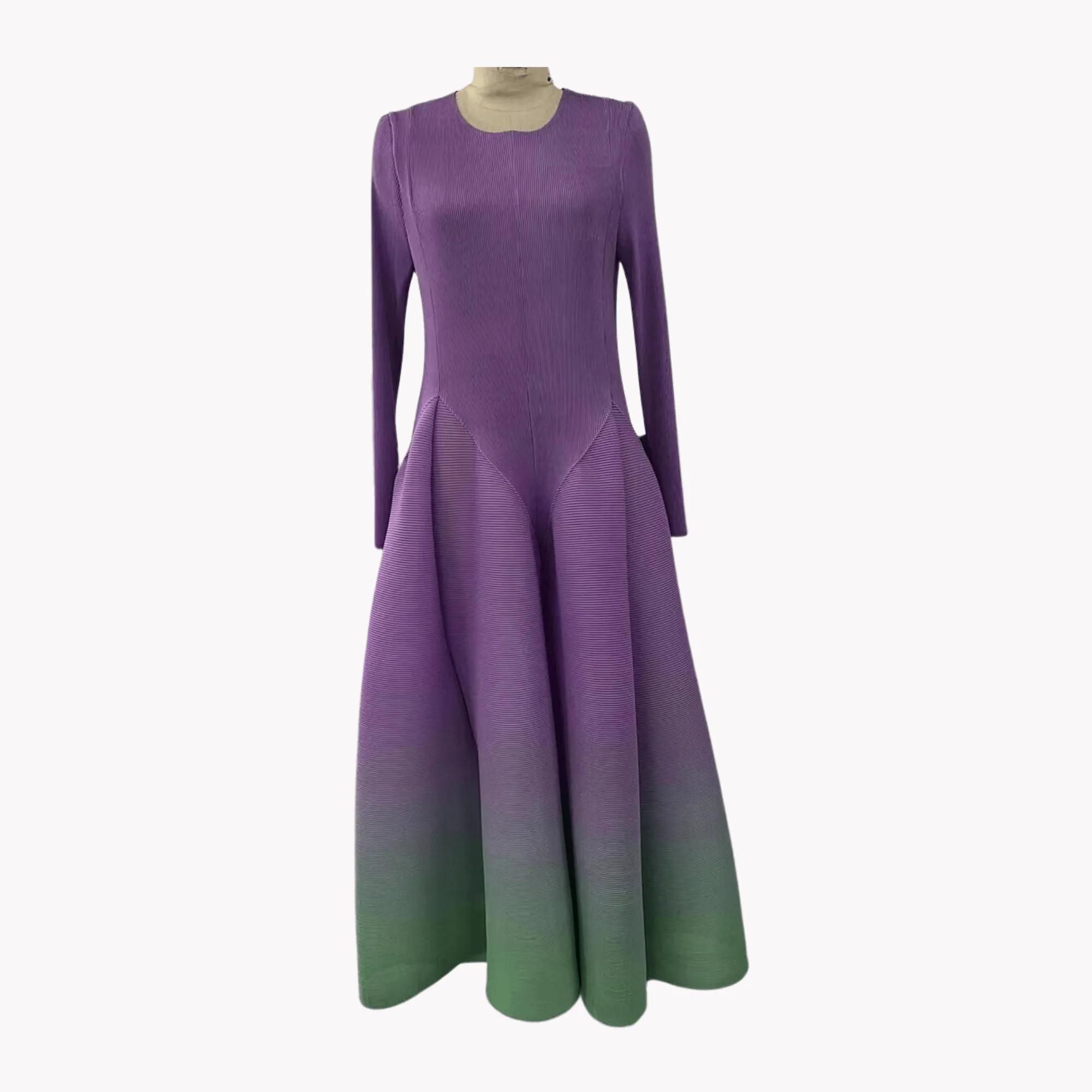 Pre Order:  Pleated Gradient Dress