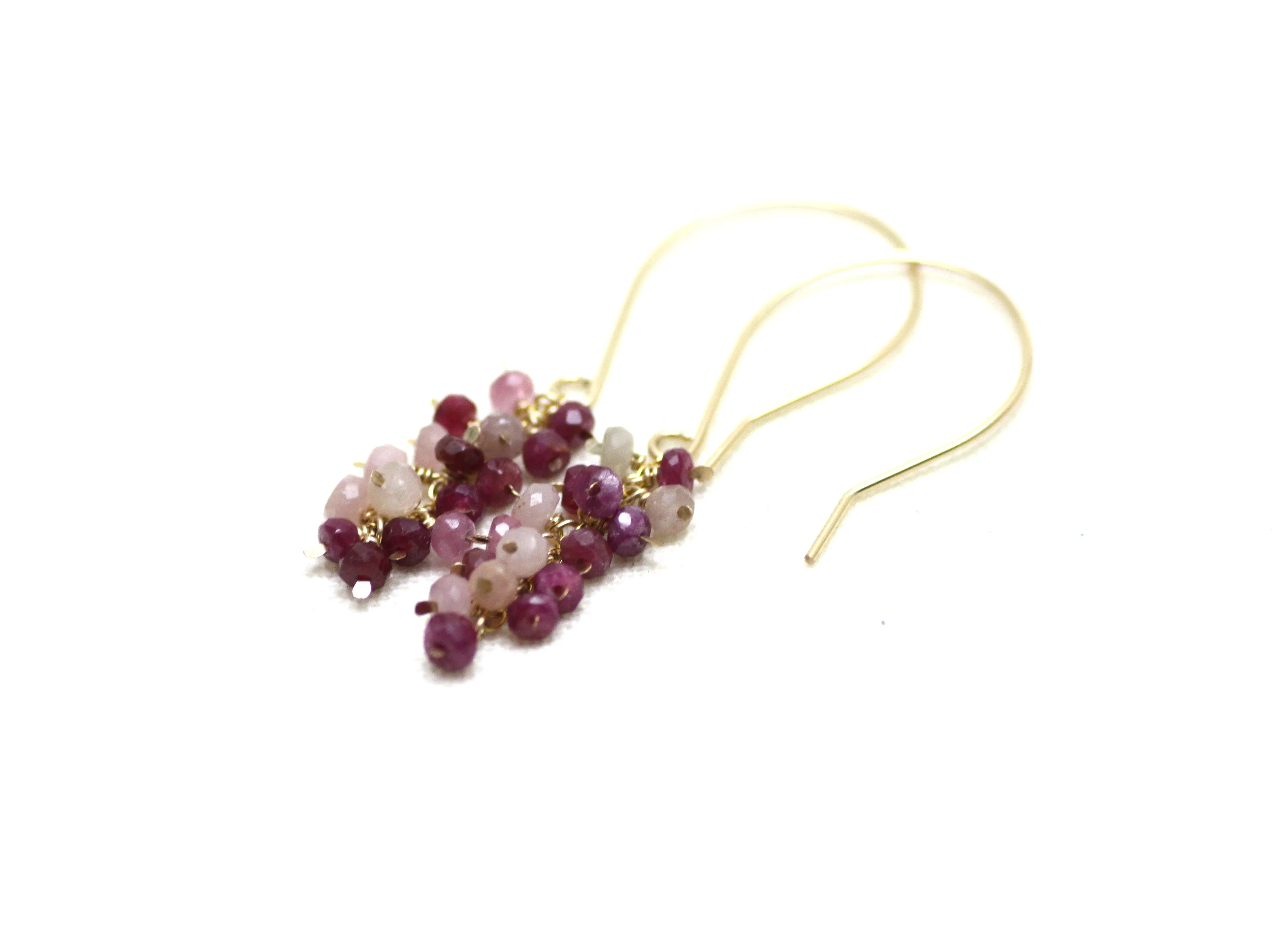 Ruby Cluster Earrings