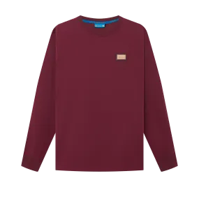 THE INSIGNIA PULLOVER TEE- SANGRIA