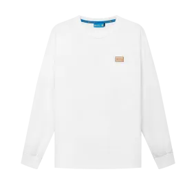 THE INSIGNIA PULLOVER TEE- WHITE