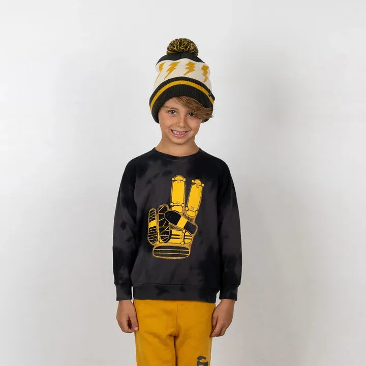 TIN Skate More Black Tie Dye Sweatshirt