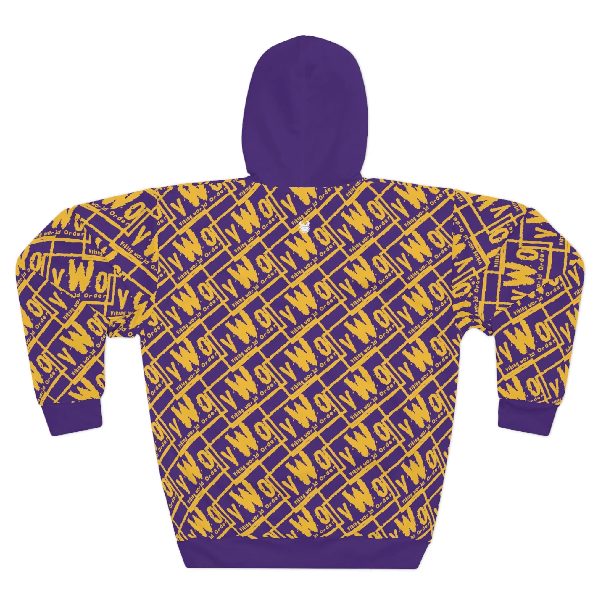 Unisex Pullover Hoodie - Purple/Gold - VWO (Framed)