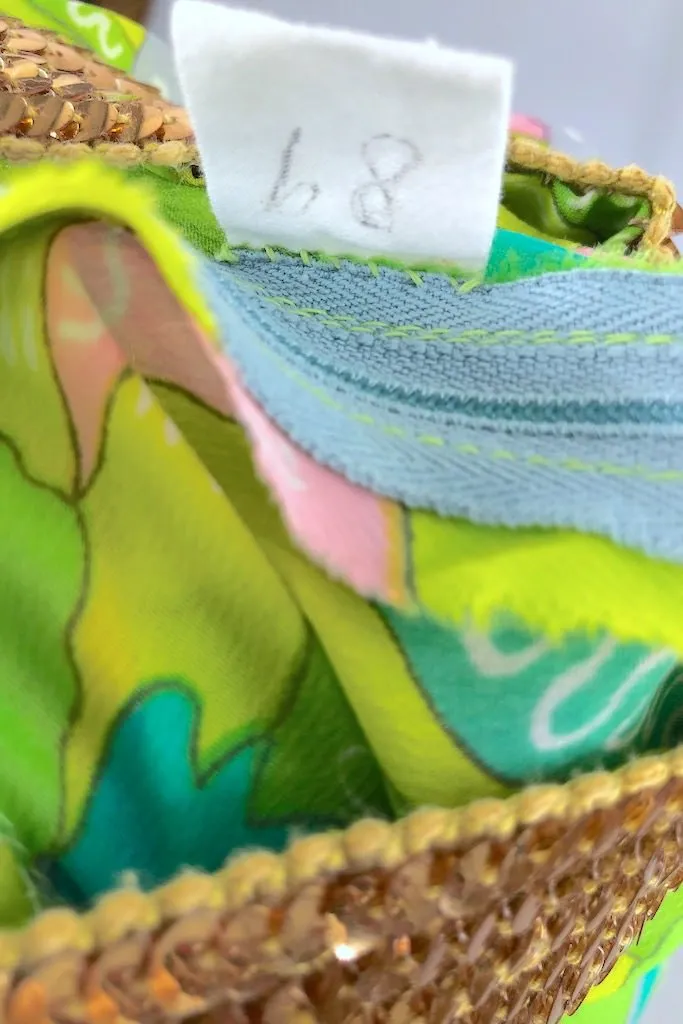Vintage 70s Lime Green Sequined Caftan Dress